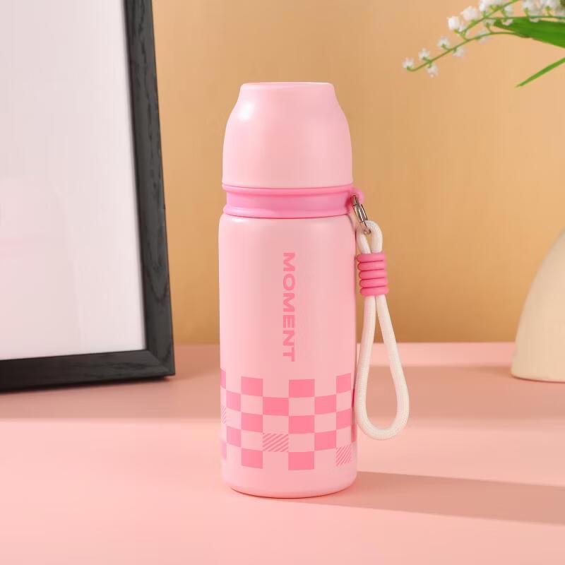 

Portable Dual-Drink Stainless Steel Sports Bottle