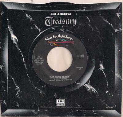 7inch Record JAY & THE AMERICANS - This Magic Moment / Walking In The  XW028 Silver Spotligh 1984 US Rock Used