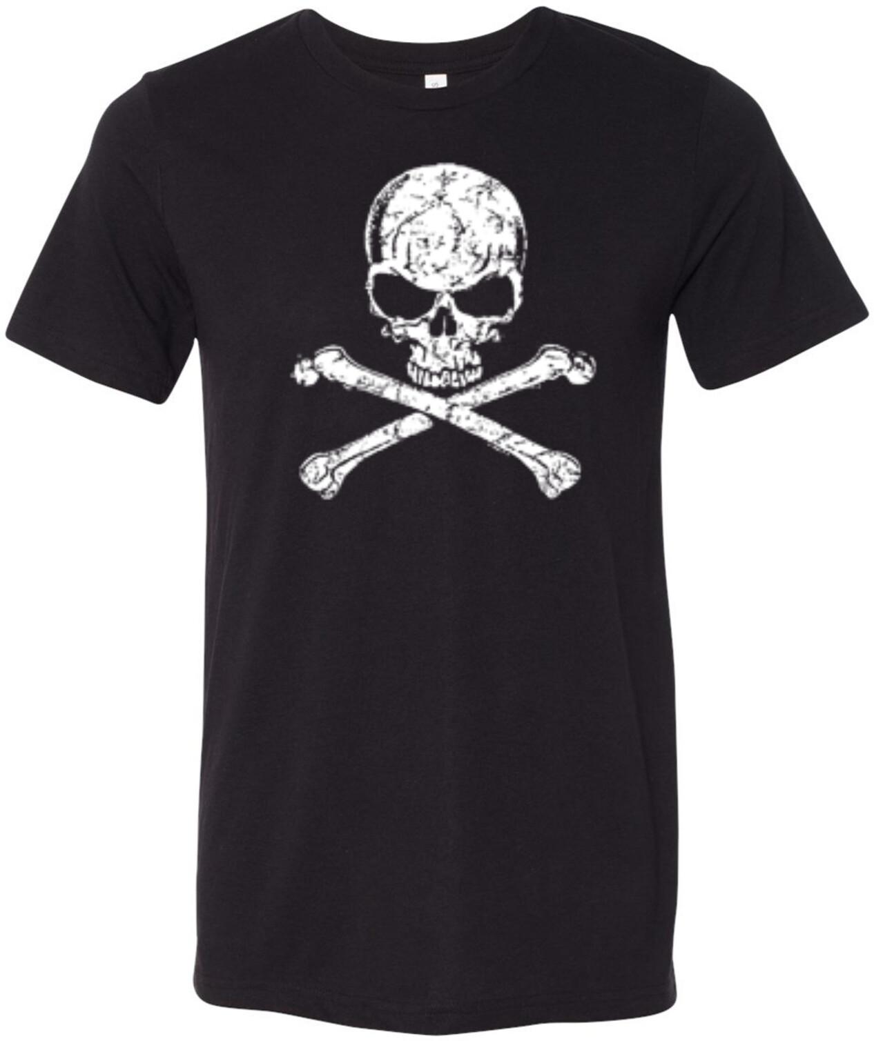 Halloween Tri Blend T-shirt White Distressed Skull S разноцветный