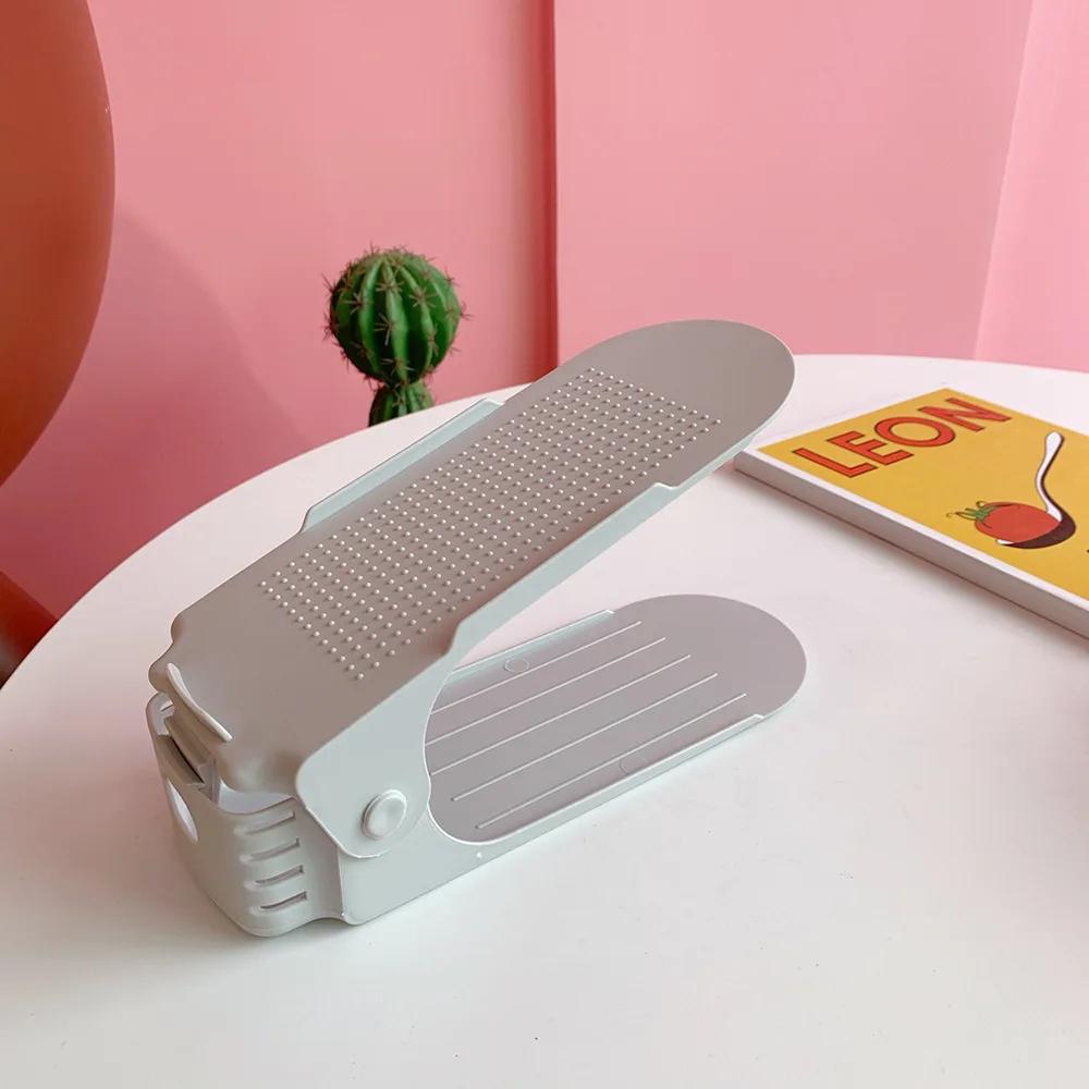 

6 шт. прочный регулируемый органайзер для обуви, слот для поддержки обуви, экономящий место, шкаф, подставка для хранения обуви, стеллаж для обуви