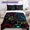 Roblox Bedding Set Breathable Duvet Cover with Pillowcases Decorative Bed Linen for Bedroom Home Decoration Birthday Gift