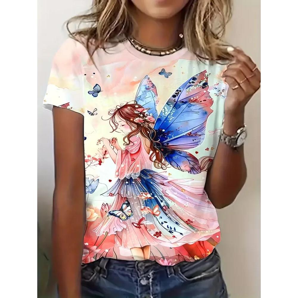 Daily Simple Women's Top Fashionable Versatile Short Sleeve Casual Comfortable T-Shirts Women’s