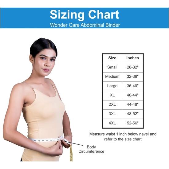 Wonder Care Abdominal Belt After Delivery Medium| Kamar Belt for Women | Belt for Back Pain Relief Women & Men | Waist Belt for Men & Women
