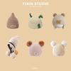 Autumn and Winter Boys and Girls Children's Hats Baby Hats Cute Cartoon Bears Plush Hats Thermal Hats Ear Protectors Knitted Hats