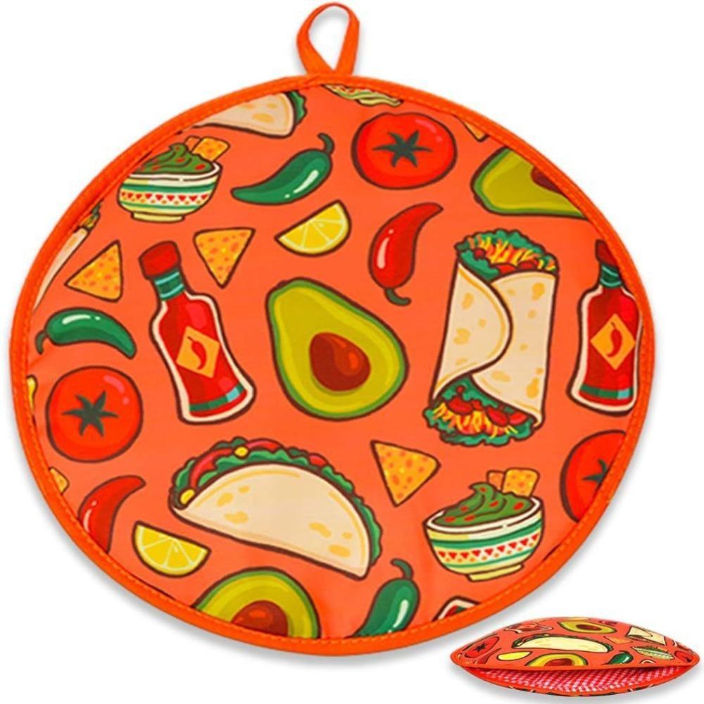30cm Tortilla Warmer Pouch Heat Resistant Pancake Thermal Bag Burrito Cloth Bag  Microwave