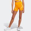 Adidas X Stella McCartney Truepace Logo Print Tight Fitness Shorts Women Shorts Deep-Orange Yellow HS1709
