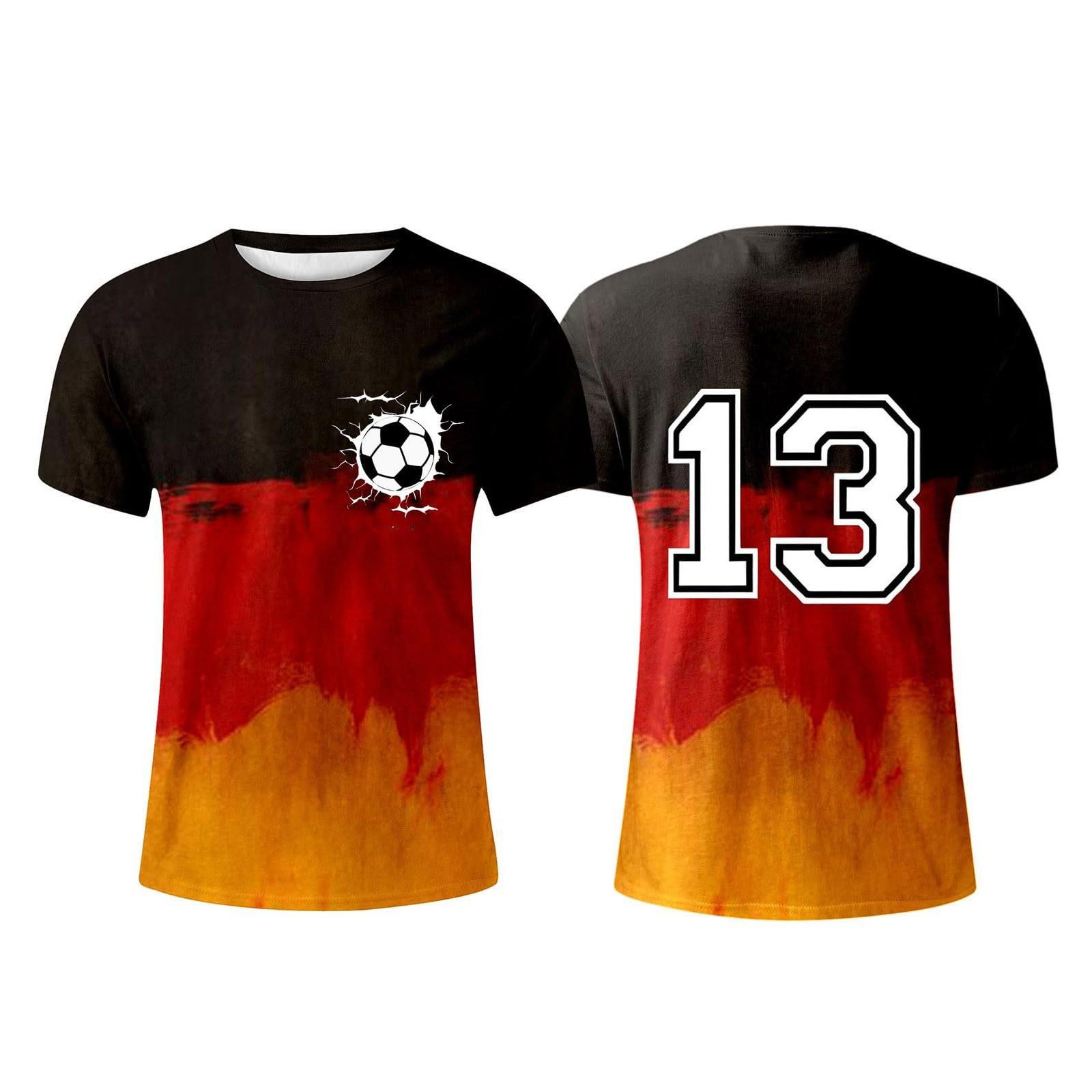 

Мужская футболка с принтом, свободный повседневный топ с коротким рукавом XL золотой