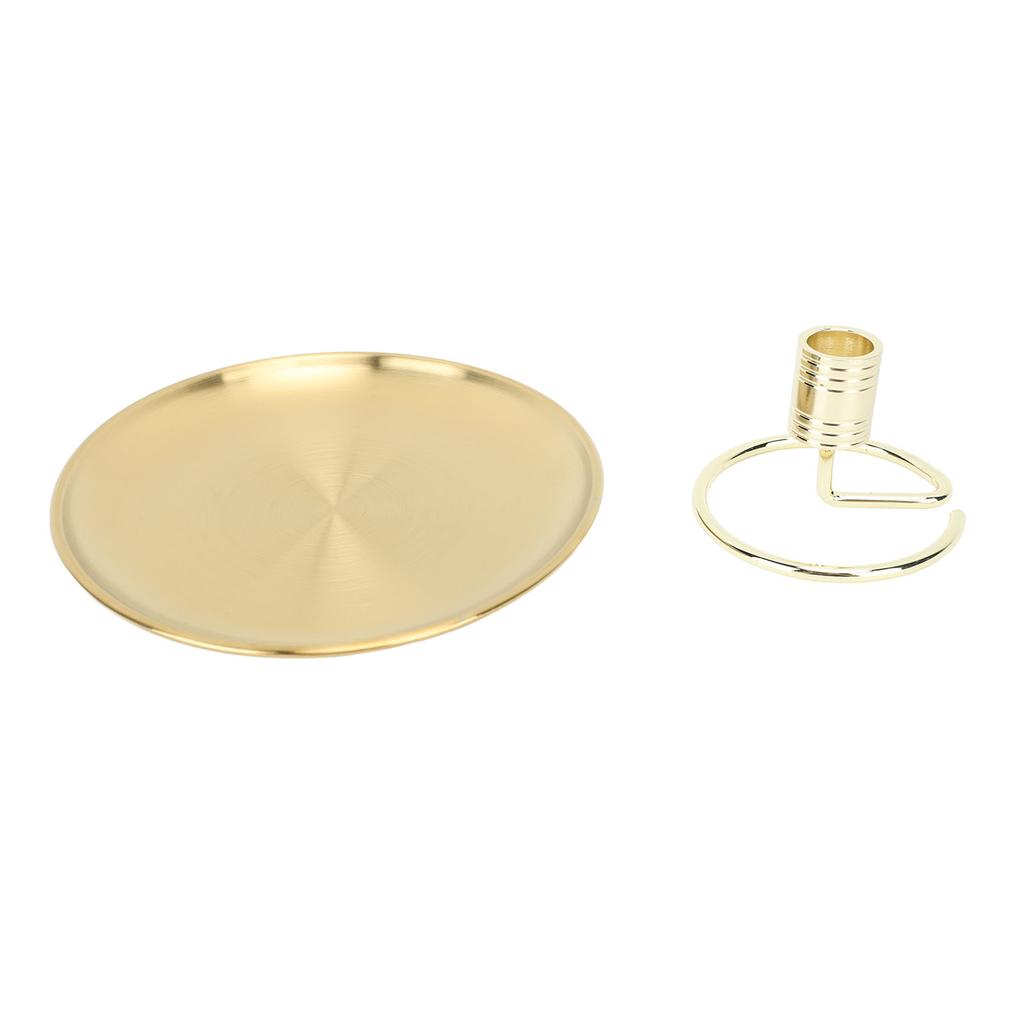 Moxa-Sammler-Stab-Aufbewahrungsbasis Edelstahl Rund Stabil Sicher Kompakt Rollender Brenner-Tablett für