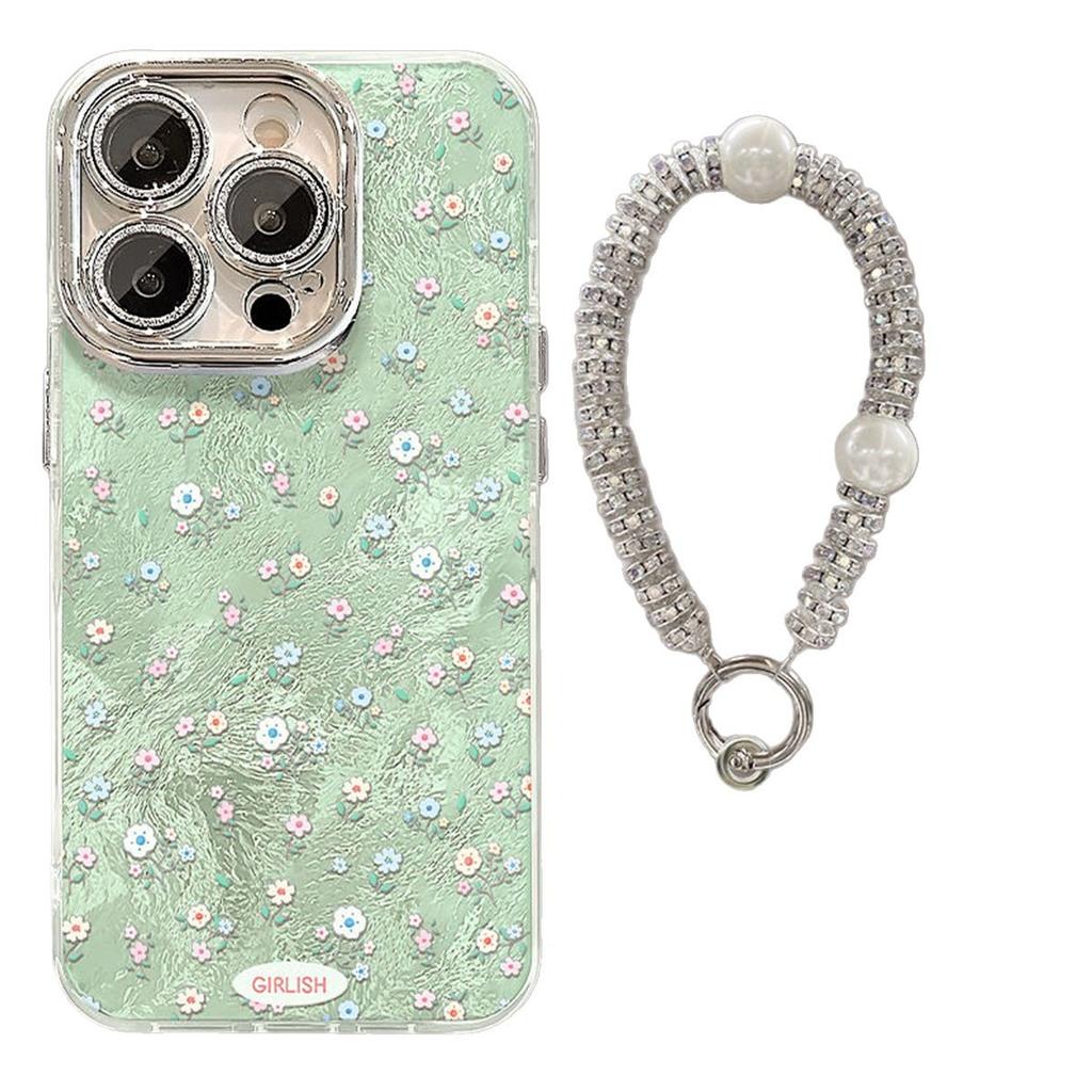 Fine Hole Glacier Pattern Mobile Phone Case Japanese and Korean Cartoon Cute Protective Cover Ins Style Mobile Phone Case TPU Couple Cooling