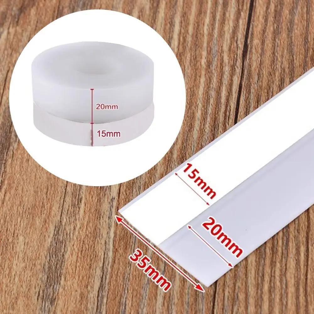 Sound Insulation Self-adhesive Door Window Seal 1/3m Silicone Rubber Door Bottom Sealing Strip Cuttable Windproof Warm