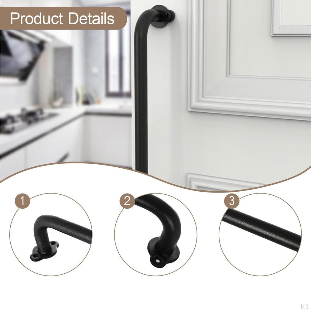 Cabinet Pull Shed Front Door Carbon Steel Exterior Interior Barn Handle
