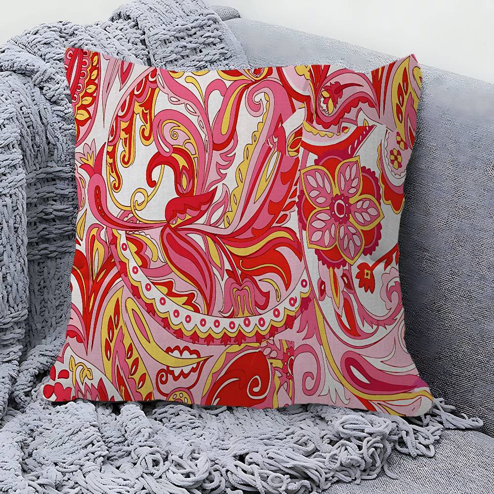 E-Emilios P-PucciS Logo 45*45cm Cushion Cover Pillow Cover Decor Pillowcase Home Pillowcase For Couch Pillow