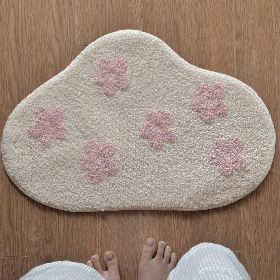 Anti-Slip Floor Mat Absorbent Imitation Cashmere Kitchen Bathroom Mat Oil-resistant Sink Mat Multifunctional Living Room Rug