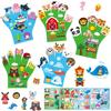 Children Hand Puppets Set Montessori Parish Toy DIY Animal Finger Puppets Storytelling Kindergarten Baby Interaction Social Tool
