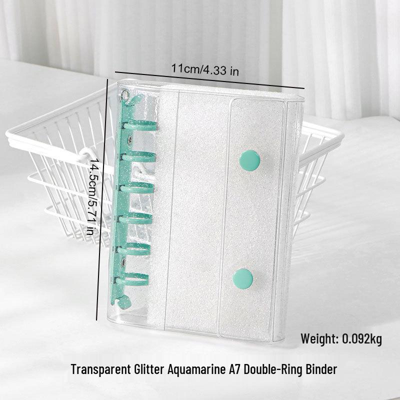 M5 Transparent PVC Binder Cover for A6/A7 Photocards & Stickers