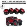 1.9’’ Beadlock Wheel Rims Remote Control Car Wheel Hubs 12Spokes Wheel Rims Upgrade Part for 1:10 SCX10