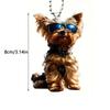 Swing Dog - Car Hanging Ornament, Dog Car Ornament, Figurine Car Mirror Hanging, 2D