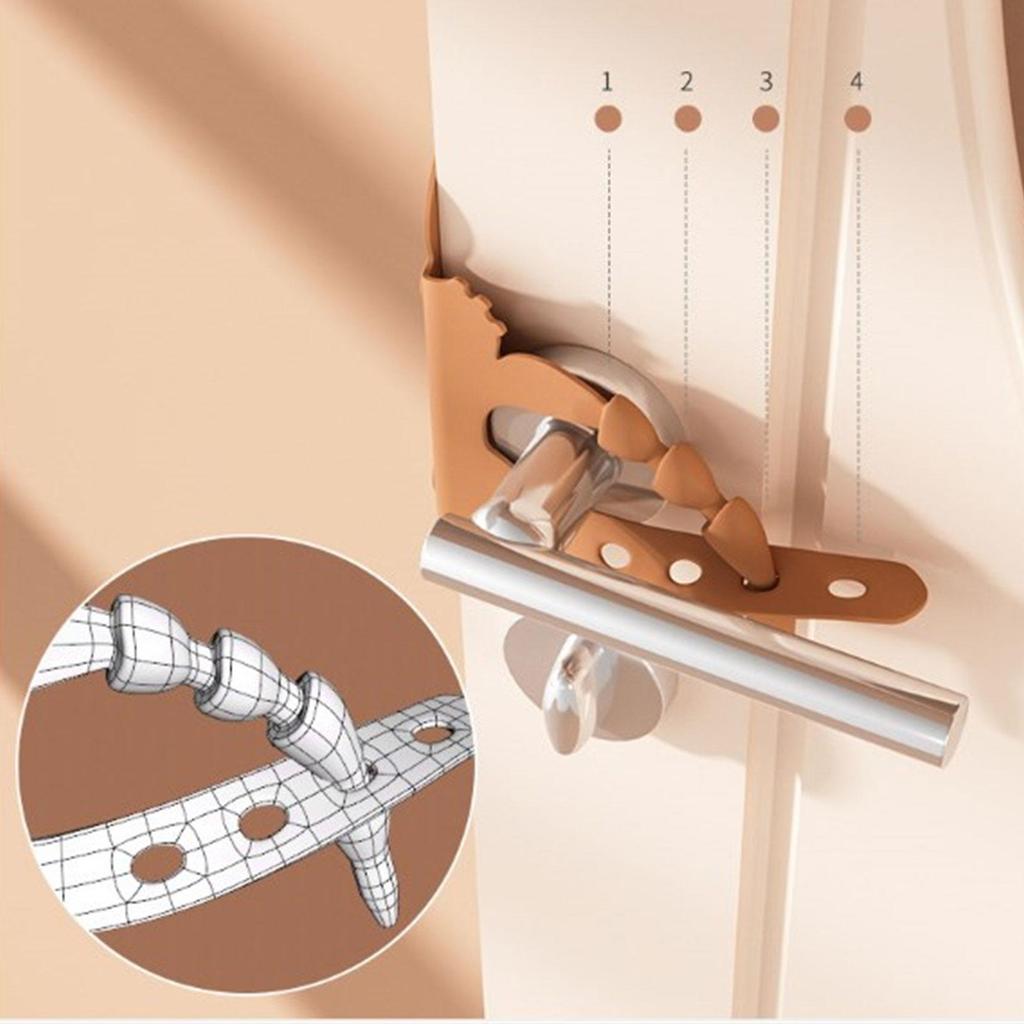 Door Silencer Cushions Quiet Closer Padded Latch Cover Colorful Pad for Baby Nursery & Light Sleepers Noise Reduction