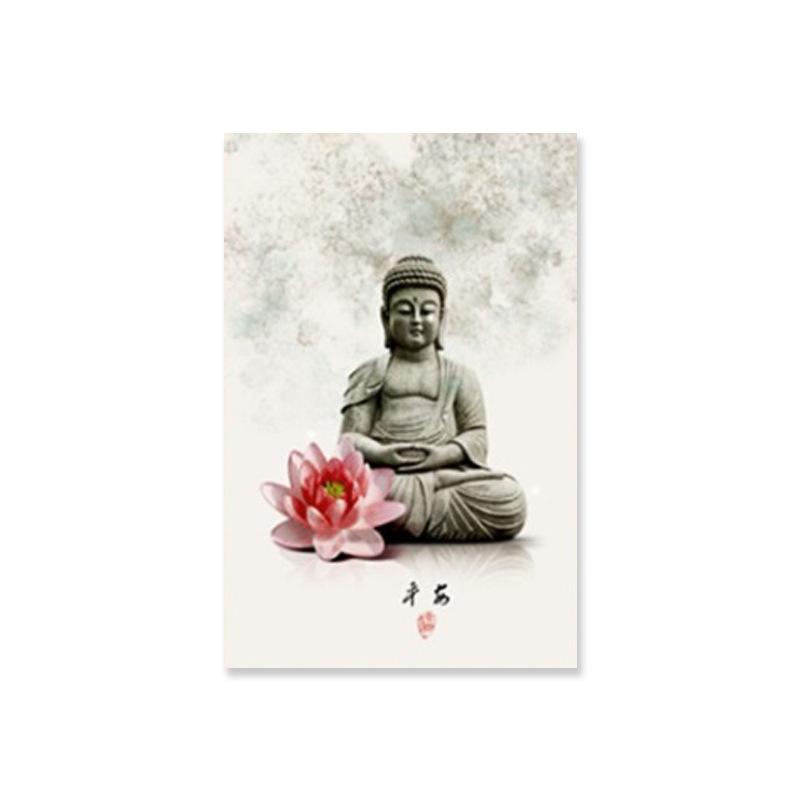 Decorative Painting Buddha Statue Wall Painting Living Room Hanging Painting Chinese Style Art Paintings Wall Art Canvas