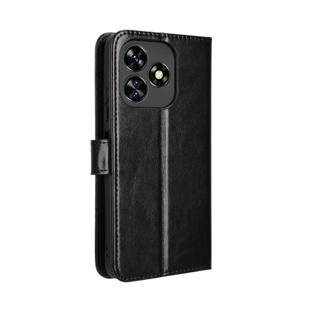 Para Funda tipo cartera Oukitel C51 con soporte y ranuras para tarjetas – Cubierta de cuero tipo flip resistente a golpes, al polvo y de uso rudo para negocios