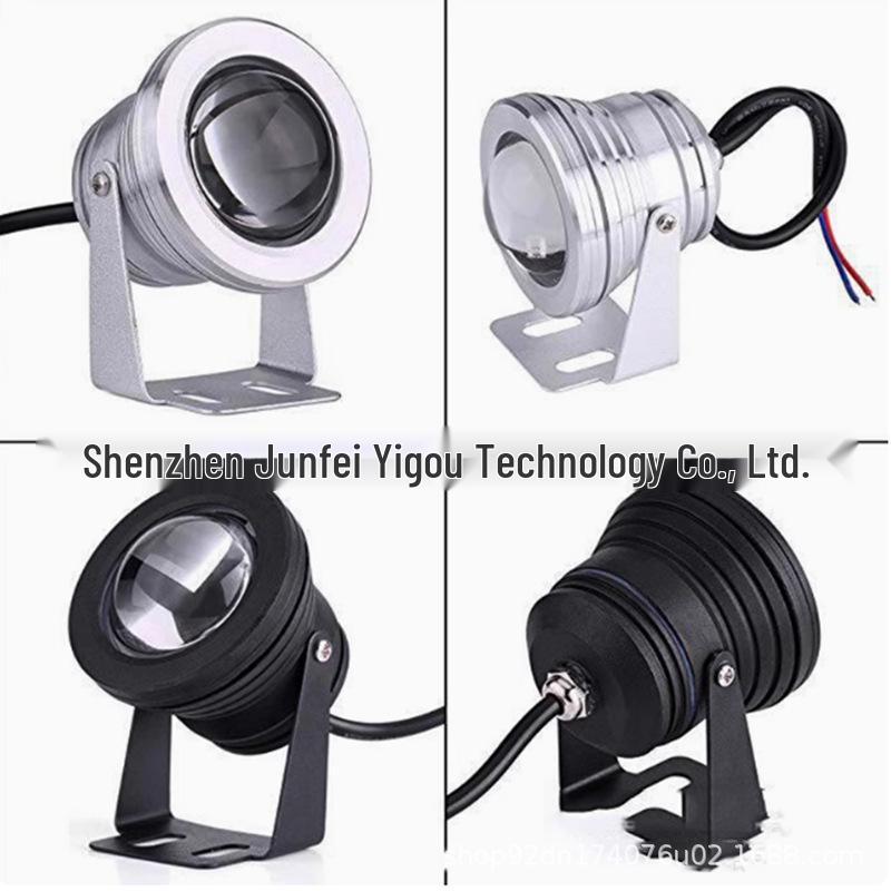 12V LED Waterproof 10W RGB Underwater Spotlight for KTV, Outdoor Landscape, and Fountain Lighting