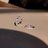 Earlobe Stud with Zirconia Earrings - Petite, High-end, Sophisticated Ear Ring with Ear Hook - Elegant Ear Jewelry