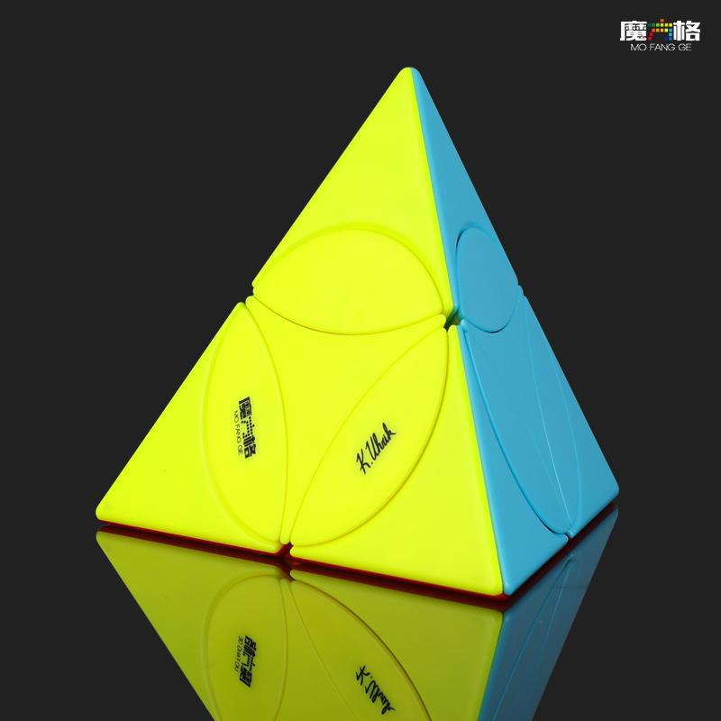 QiYi Mofangge Coin Tetrahedron Pyramid Magic Cube Toy Speed Puzzle Strange shape coin Newest qiyi pyramind cube