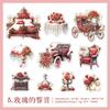 10Pcs Victoria'S Palace Transparent Stickers Retro Romantic Princess House Diy Craft Scrapbooking Junk Journal Landscape Collage