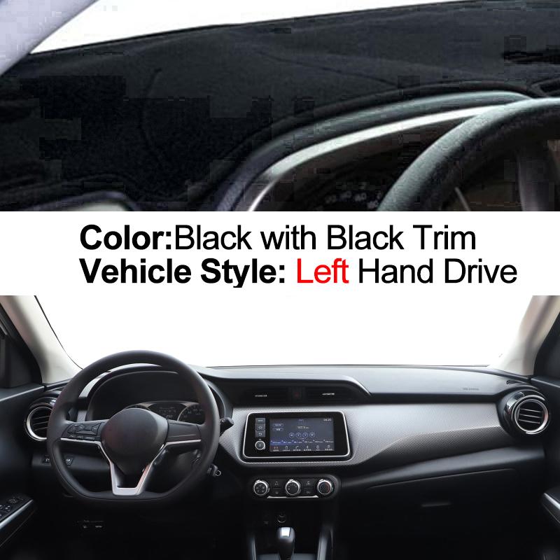 

Для Nissan Kicks 2016 2017 2018 автомобильная внутренняя крышка приборной панели авто коврик для приборной панели ковер накидка солнцезащитный козырек Dashmat Black LHD