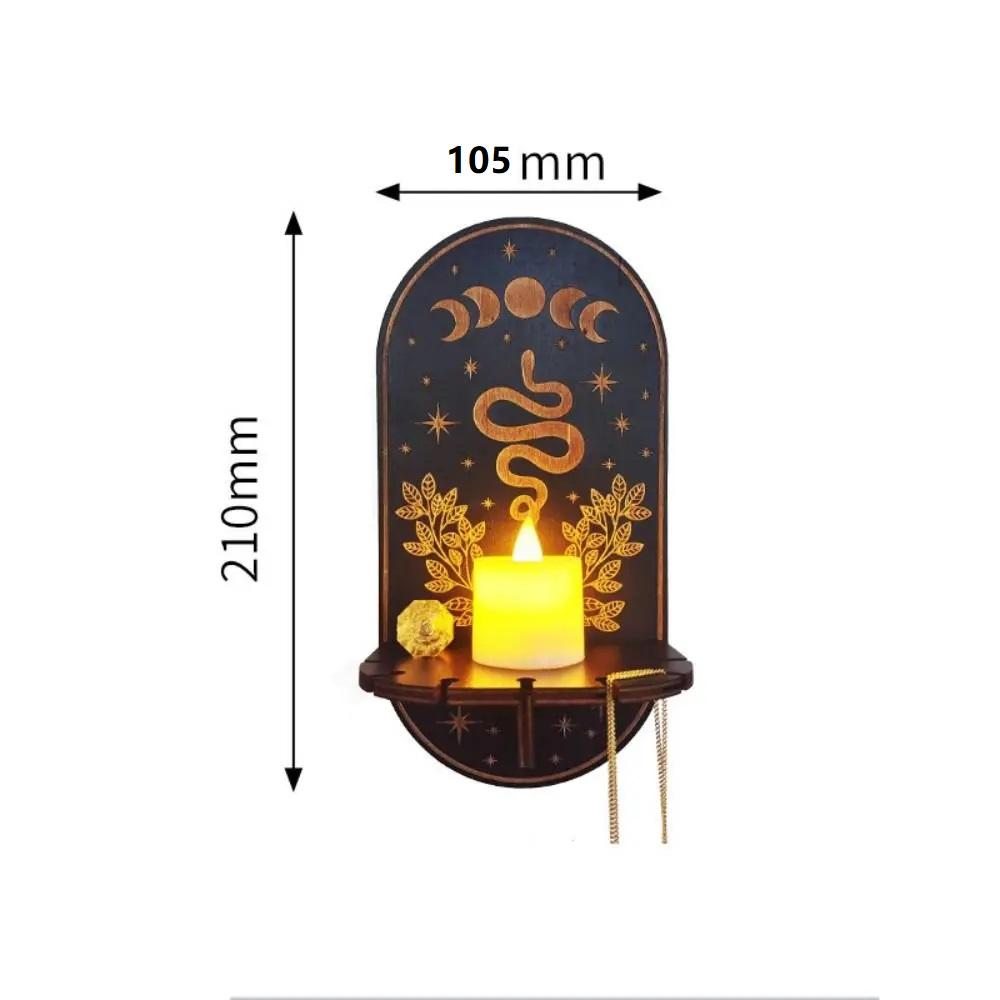 Wandrek Steenmuurrek Hand Houten Displaystandaard Hangende Kandelaar Wanddecoratie Planken Huisdecoratie Plafonddecoratie