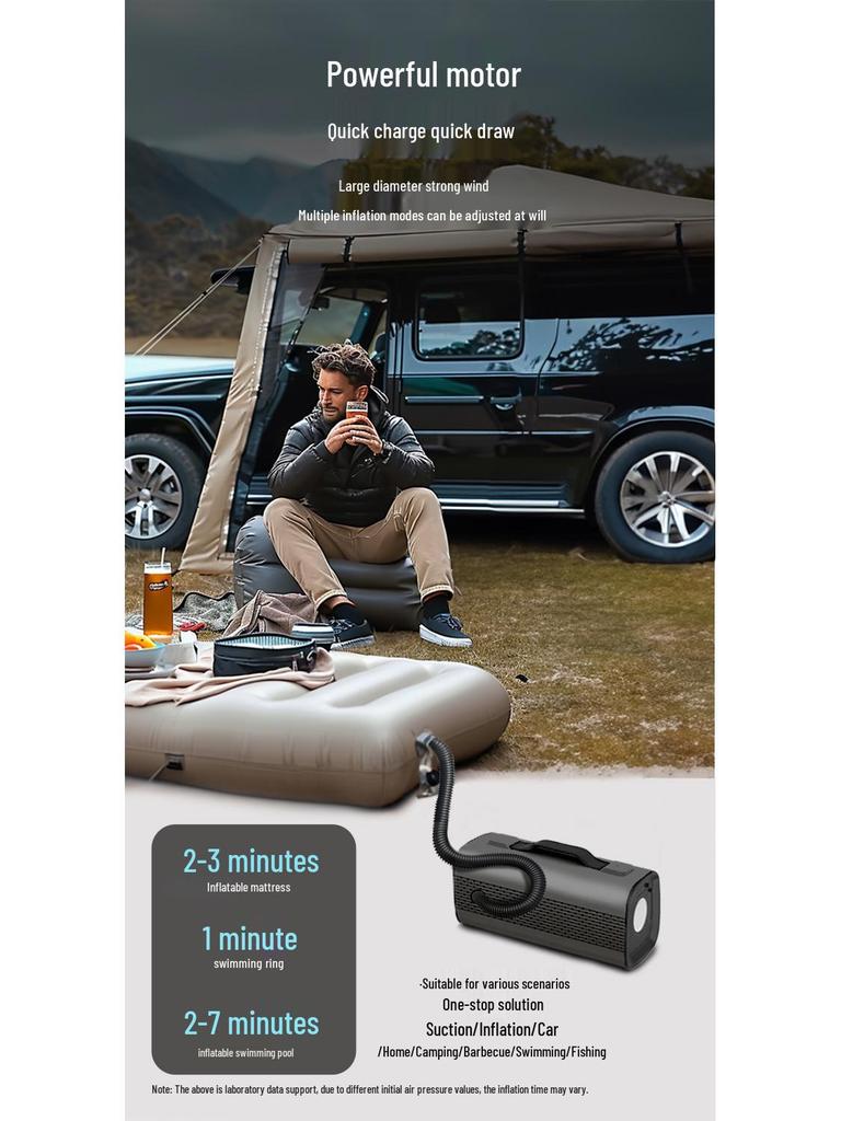 Kemier Portable Car Jump Starter & Air Pump 8-in-1 with Lighting