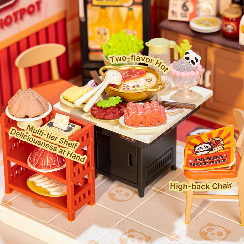 ROBOTIME Rolife 3D Puzzle Super Creator Panda HoPot DIY Miniature House (DW020) | 1:24 Scale