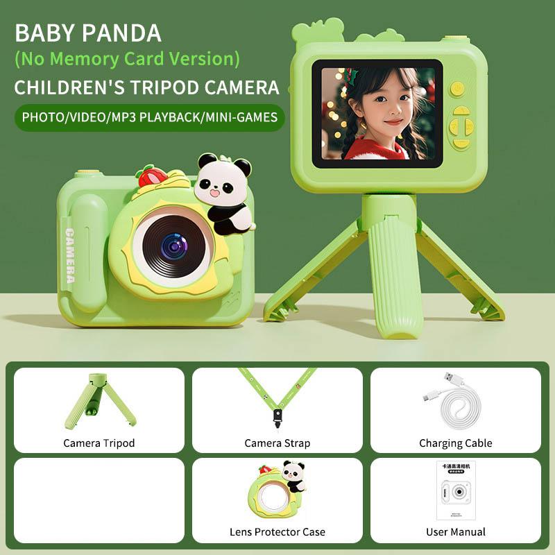 New Children's Digital Camera 1080P High-definition Recording Front And Rear Dual Cameras Cartoon Kids Camera Toy Gift