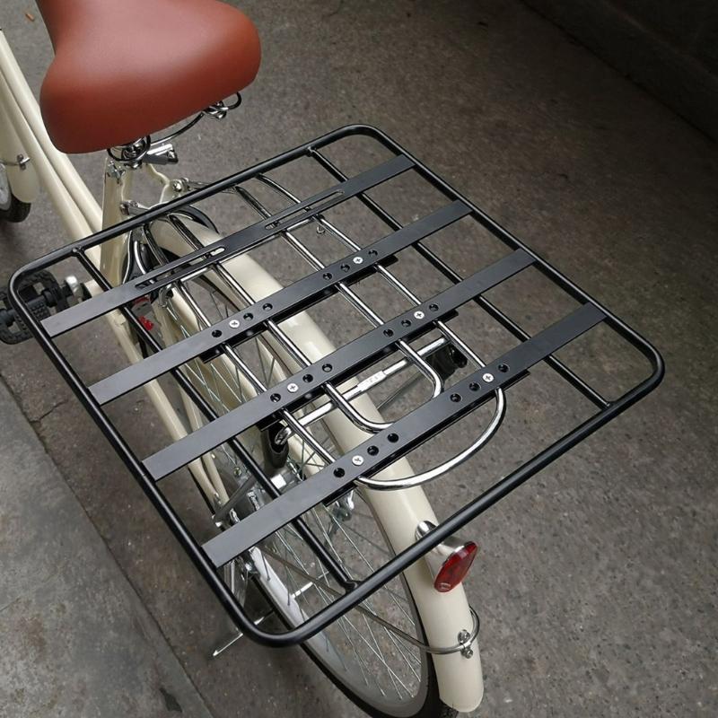 Portapacchi per Bicicletta Rimovibile Portapacchi Posteriore per Bici Estensione Allargata Portapacchi Posteriore Staffa Fissa in Metallo Durevole