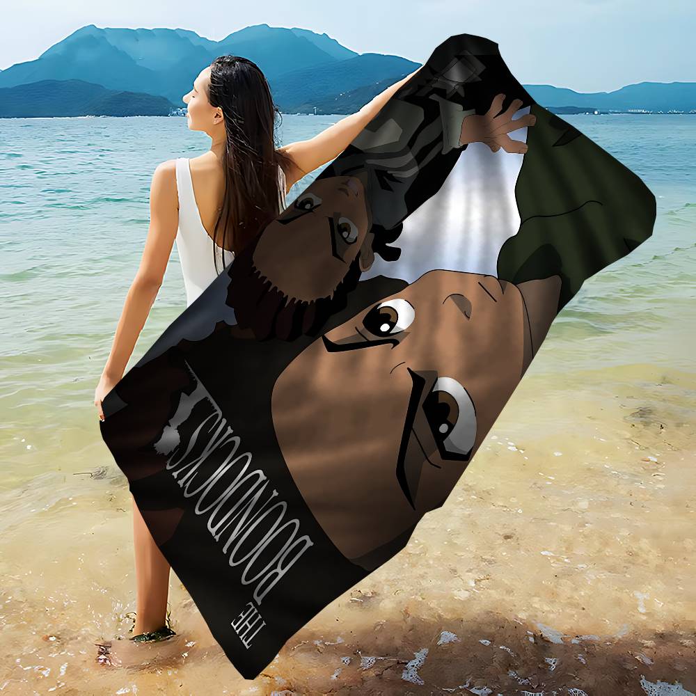 Animation T-The B-Boondocks Microfiber Beach Towel Absorbent Quick dry Soft Yoga Swimming Resort Mountain Climbing Towel