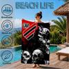 Athletico Football Club Printed Microfiber Beach Towel, Soft And Absorbent, Quick-Dry, Ideal for Summer Travel, Beach Essential, Swimming Pool
