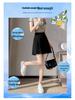 2025 Petite Plus Size Summer Suit: High-Waist A-Line Midi Skirt & Wide-Leg Five-Point Pants