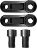 MOTOSTAR Motorcycle Mirror, Offset Holder 45, Universal 0.4 Inch (10 Mm), Set of 2