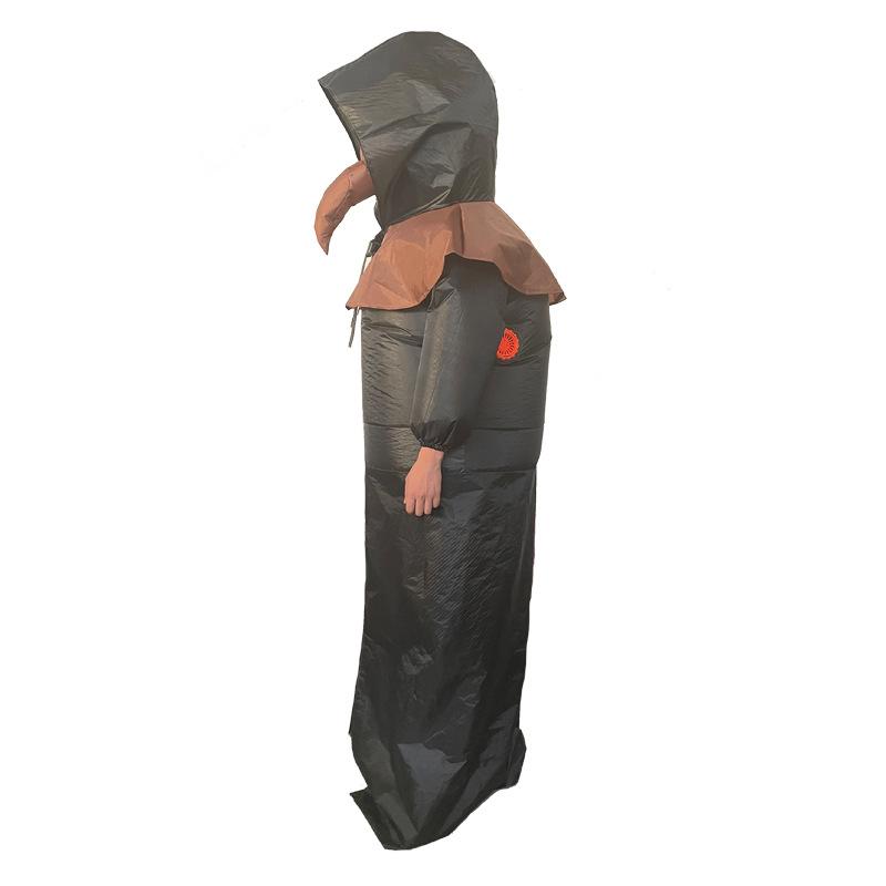 Plague Doctor Inflatable Costume Proboscis Beak Blowing Costume Masquerade Suit Cosplay Christmas
