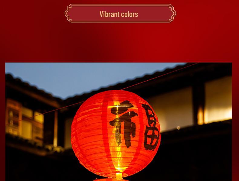 Waterproof Silk Lantern for Outdoor Mid-Autumn Festival Decor
