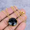 Black Spinel Gemstone Handmade 925 Sterling Silver Jewelry Necklace 18" M-2660