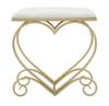 Stool Heart Crema Cm 50X37,5X51,5