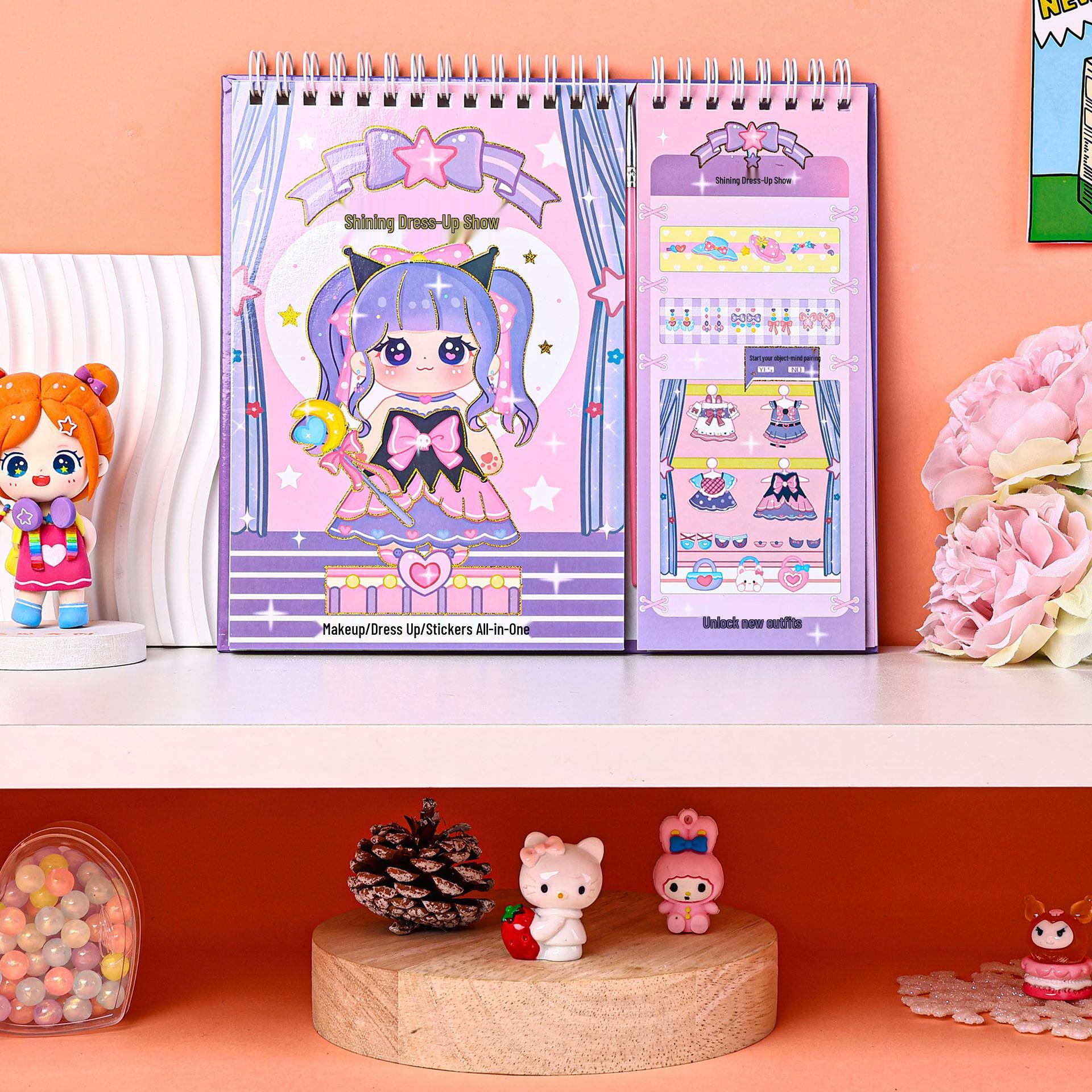 

Наклейки для переодевания принцесс: Большие раскраски и наклейки с модными куклами для девочек фиолетовый