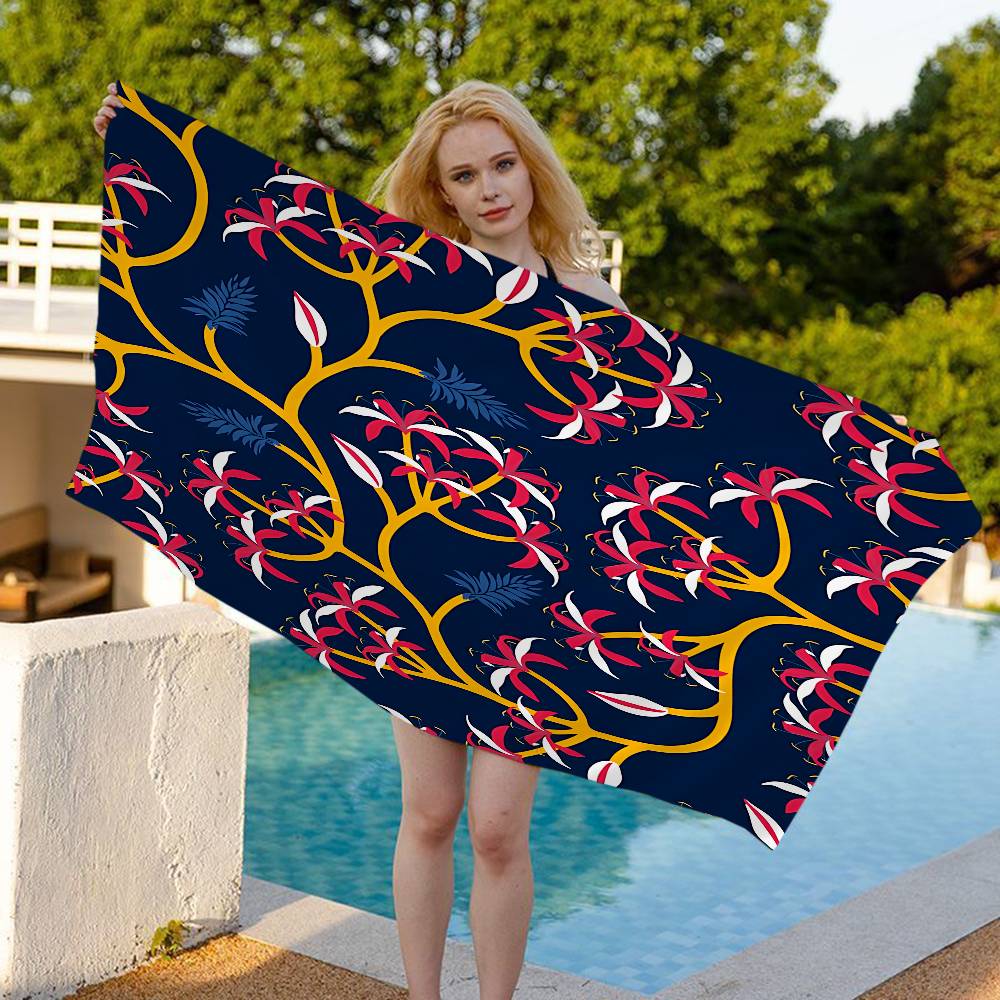 E-emilio P-pucci Logo Bath Towel Microfiber Soft Water Absorbing Breathable For Girl Kids Decorative Cartoon Beach Towel