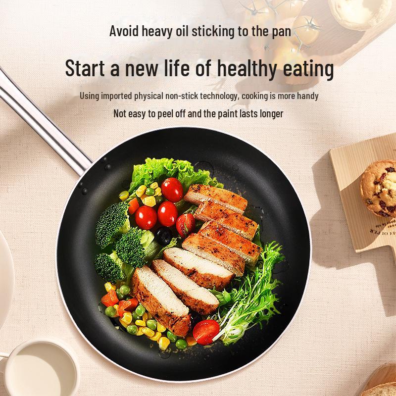 Non-Stick Large Frying Pan for Home, Hotel, and Commercial Use - Induction & Gas Compatible