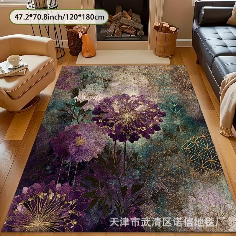 Modern Light Luxury Carpets, Anti-Slip Floor MATS, Minimalist Style Living Room And Bedroom MATS For Home Decoration Rug
