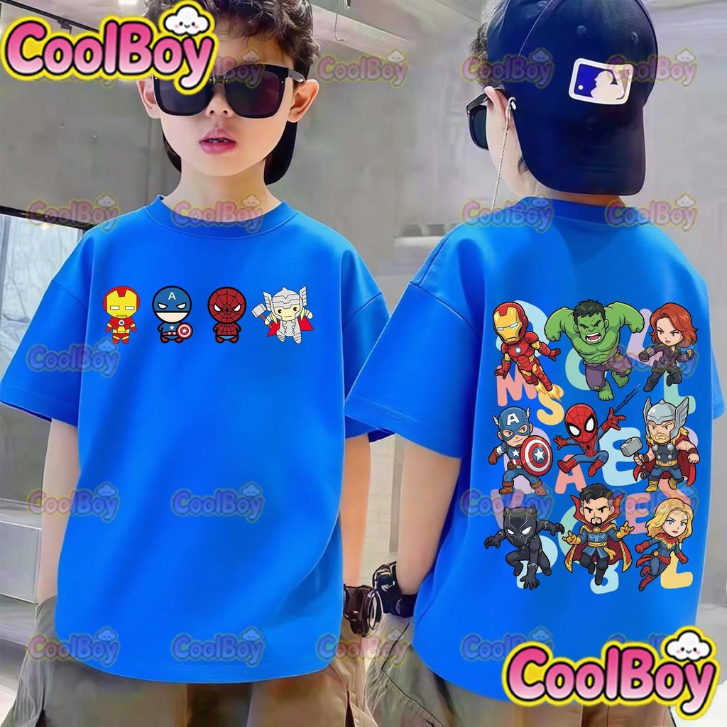 New Fashionable Casual Cartoon Hero Short Sleeved Pattern