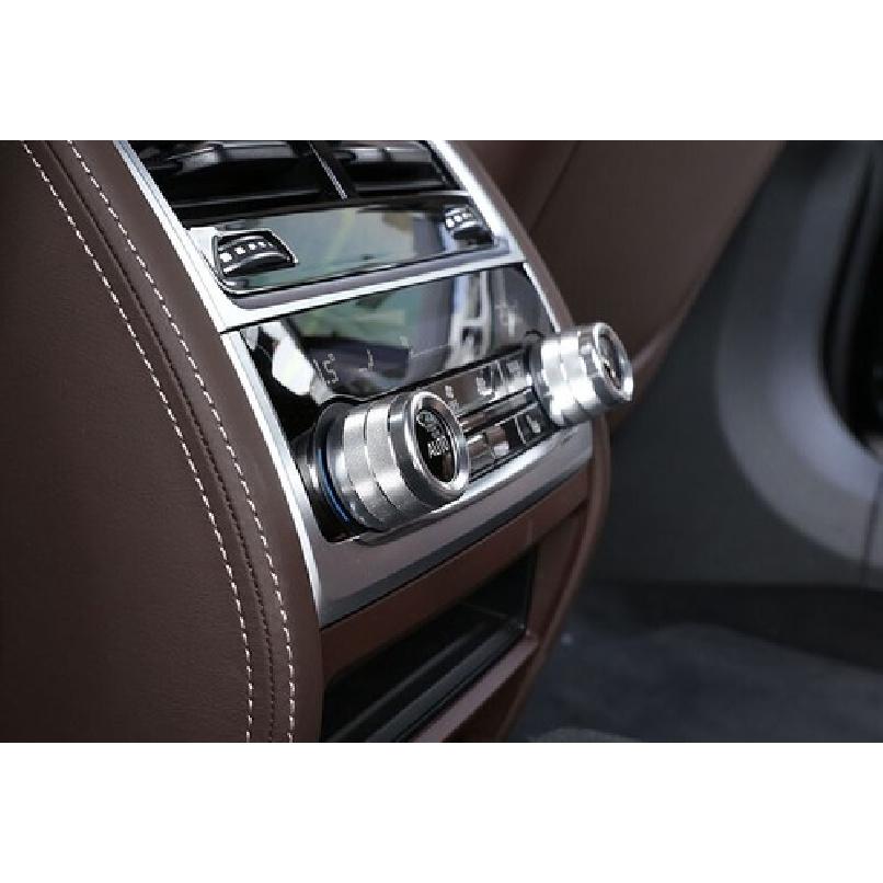 For BMW X3 G01 X4 2018- Knob Ring Decor 2X Silver Aluminum Rear AC Adjusting