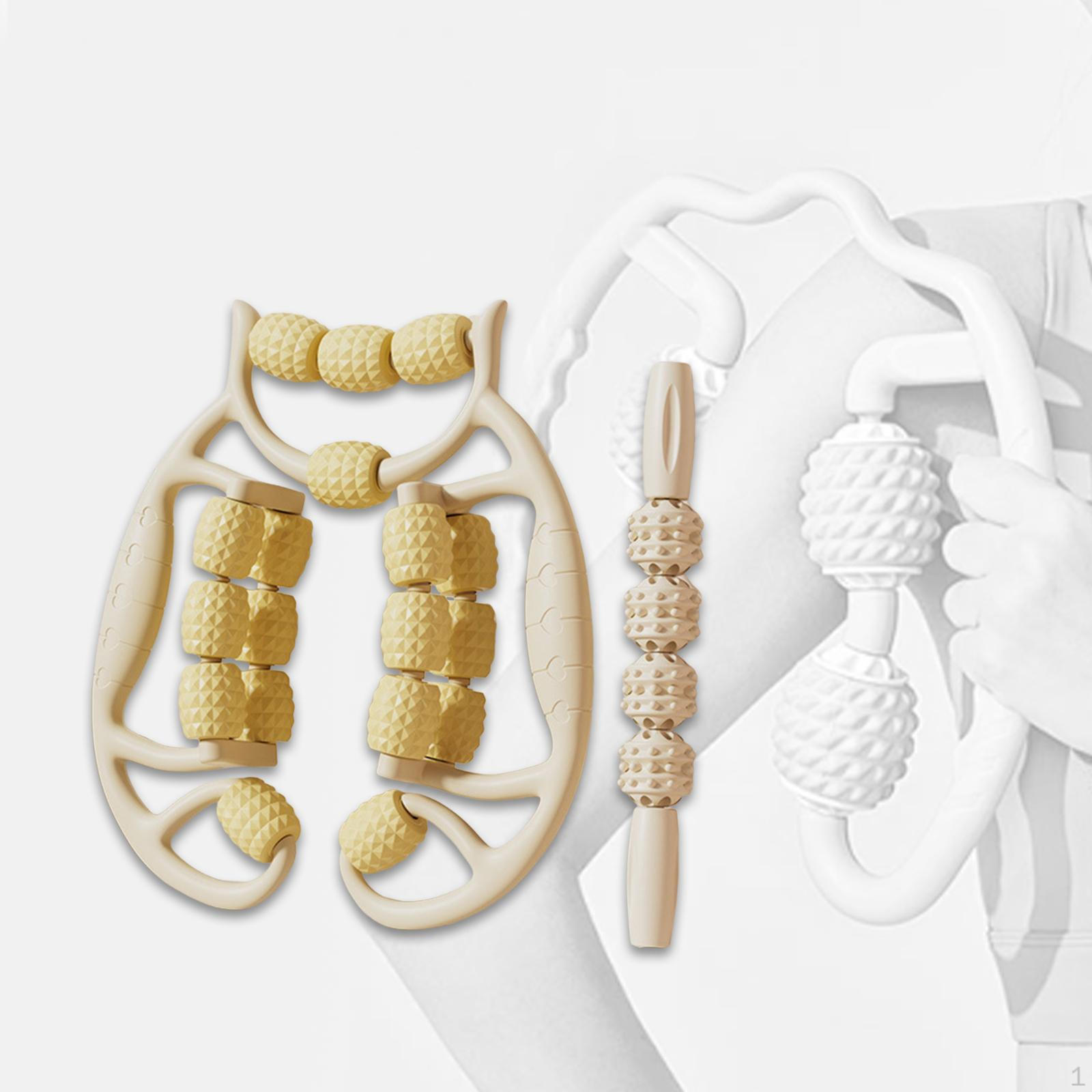 

2 Foam Rollers for Body Massage Tools Calves And Thighs жёлтый