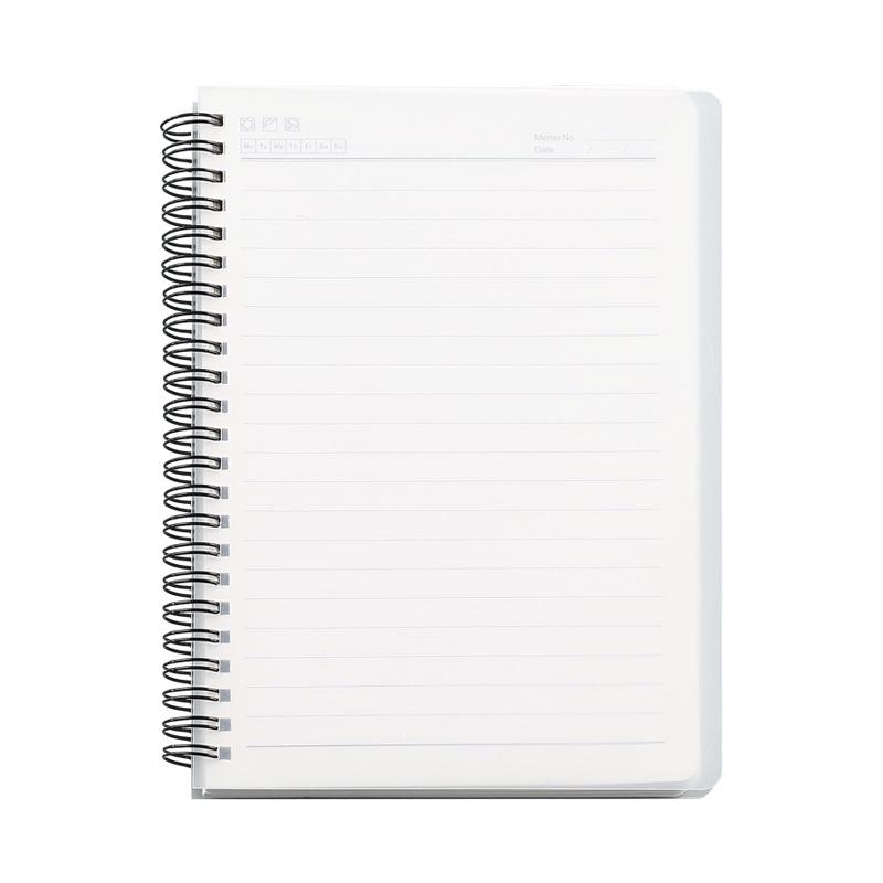 A5 Thickened PP Spiral Notebook - Business & Student Use with Creative Horizontal Lines
